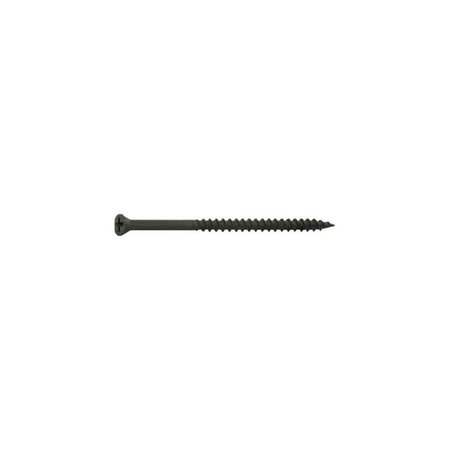 GRIP-RITE Wood Screw, #2, 1-5/8 in, Phosphate Coated Trim Head Square Drive, 12 PK 158THDW1